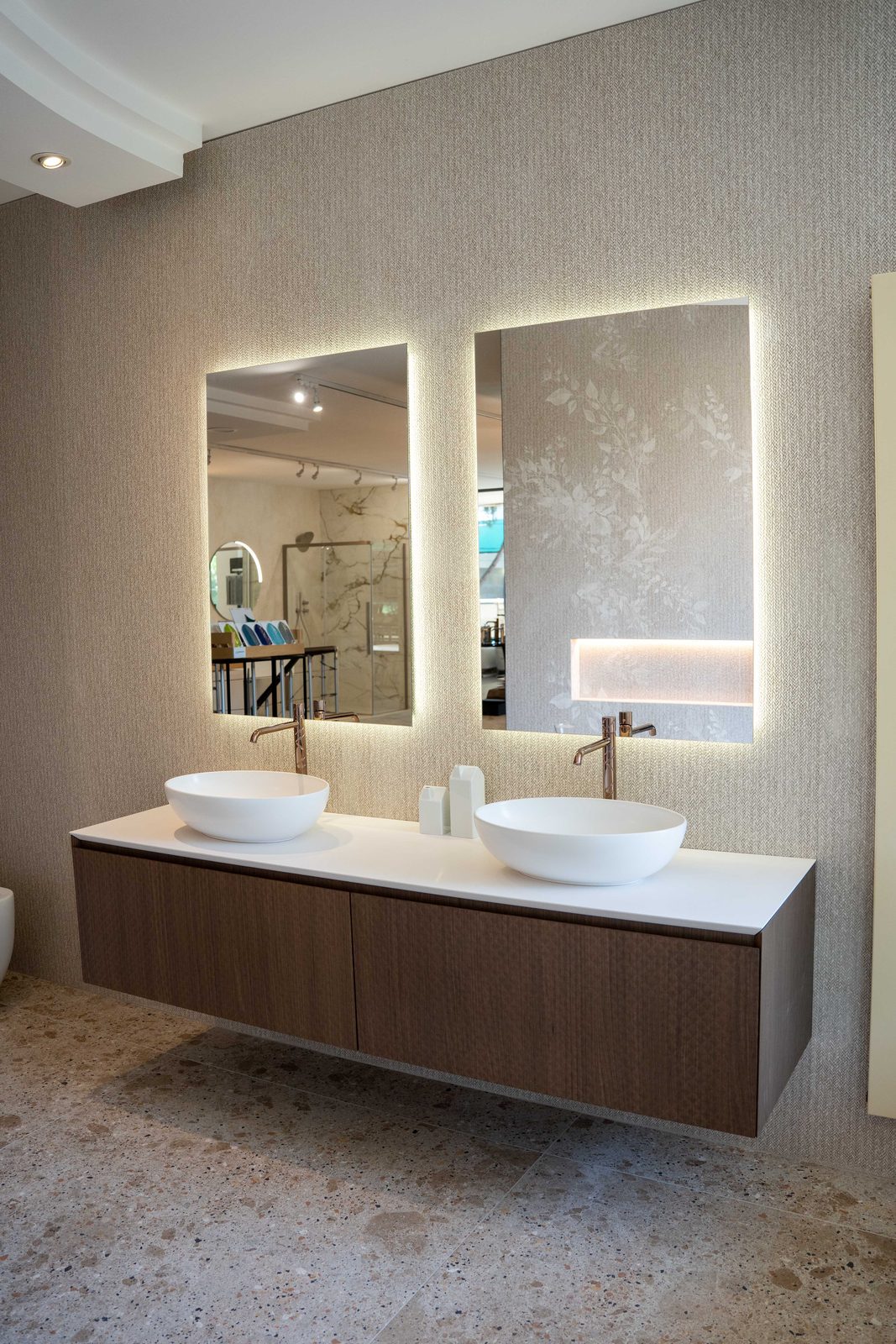 Double vasque BMT avec miroirs LED